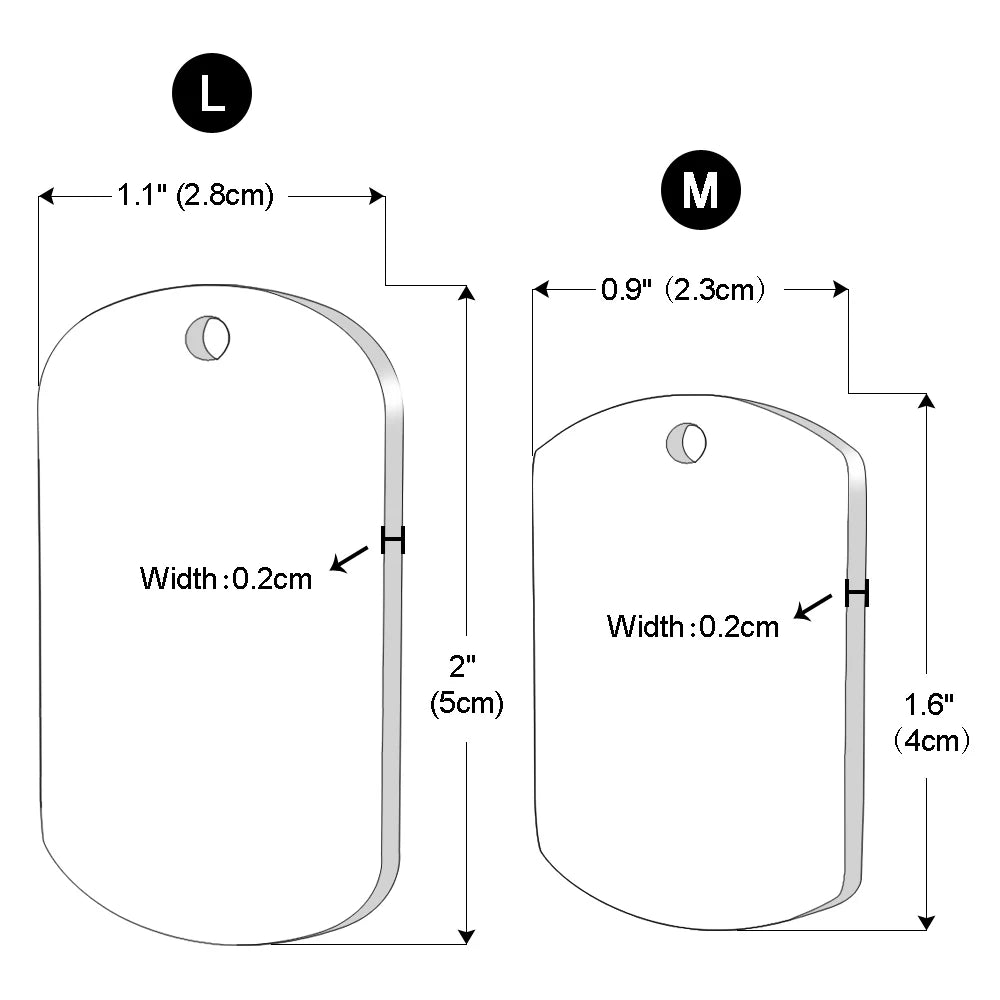 NameShield™ Dog Tag – Custom Engraved ID Pendant for Dogs | Durable Anti-Lost Collar Tag