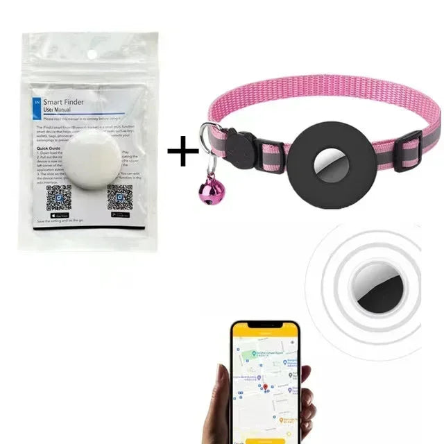 Wearable GPS tracker collar from Petivo, designed for pets, showcasing a sleek design and integrated anti-lost features.