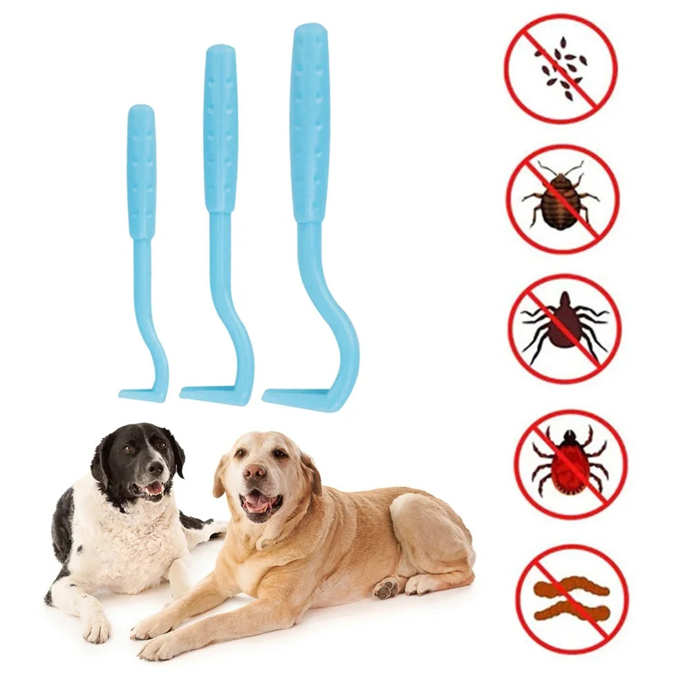 TickAway™ Pet Flea & Tick Removal Kit with grooming tools for cats and dogs, featuring various sizes and styles.