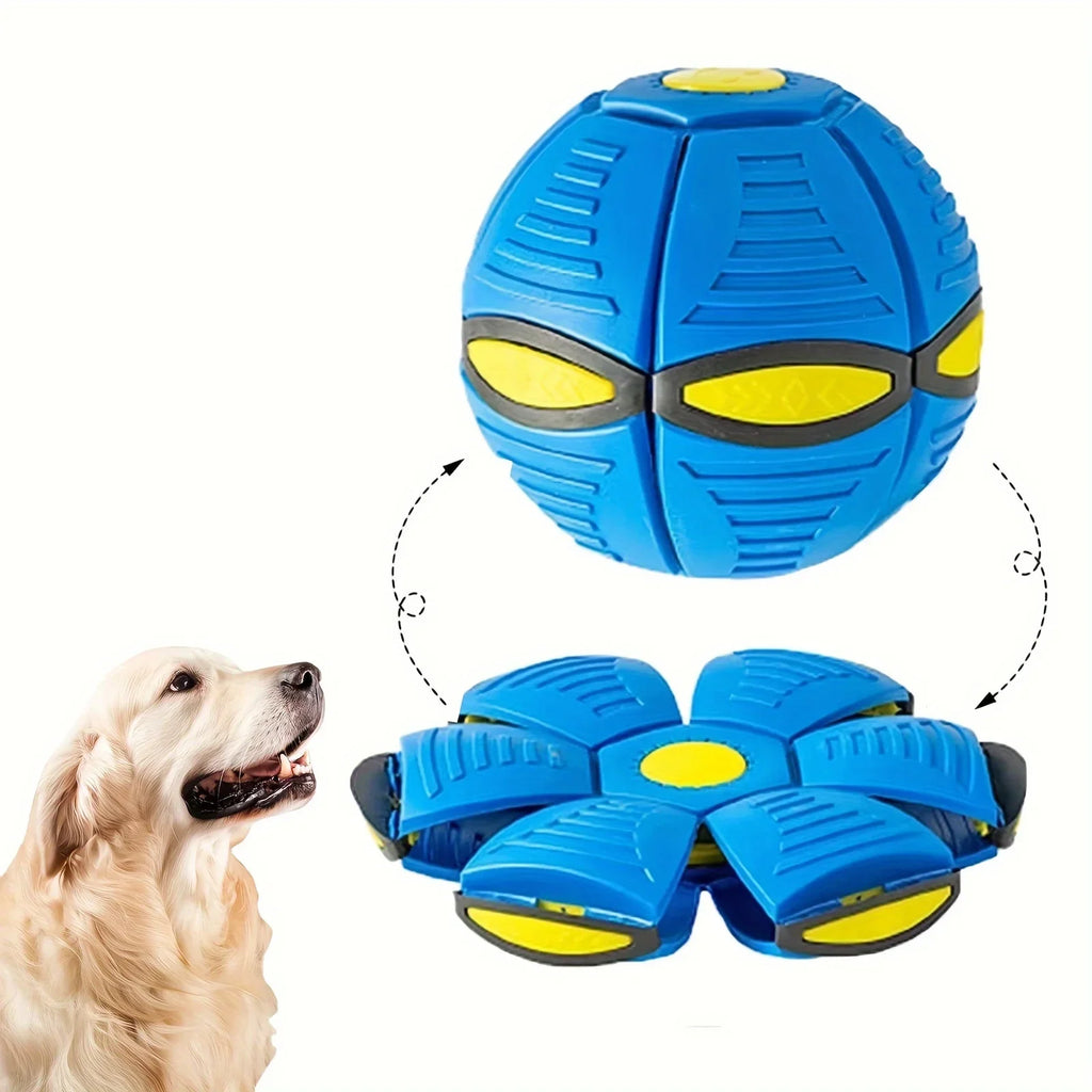 SkyBounce™ Dog Toy – Flying Saucer Ball for High-Flying Fetch & Outdoor Fun