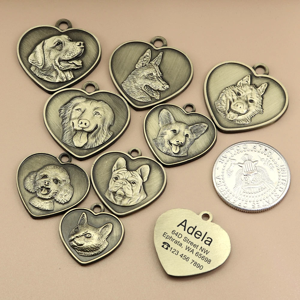 IDGuard™ Custom Dog Tag – Free Engraved Nameplate for Dogs | Anti-Lost Premium Collar Pendant