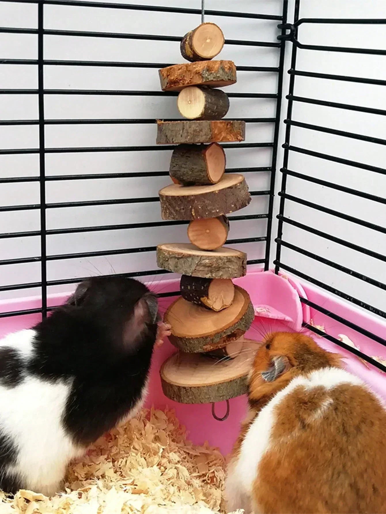 TinyTeeth™ Natural Wood Chew Sticks for small pets, featuring safe, chewable design for dental health and playtime.