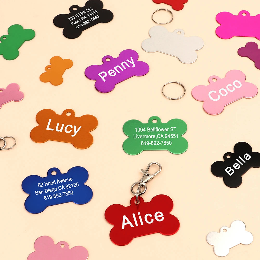 CopperCharm™ Dog Tag – Custom Engraved Nameplate for Dogs | Stylish Anti-Lost Collar Pendant