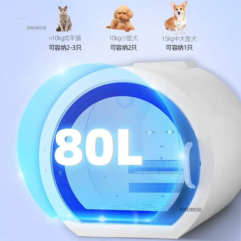 SmartDry™ Pet Dryer – Ultra Quiet Automatic Dog & Cat Grooming Blower for Fast Home Drying