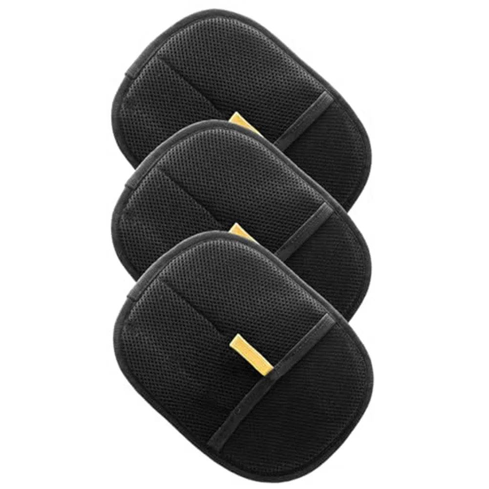 FurEase™ pet hair remover mitts for gentle grooming of long and short fur, set of 5 gloves in various colors.