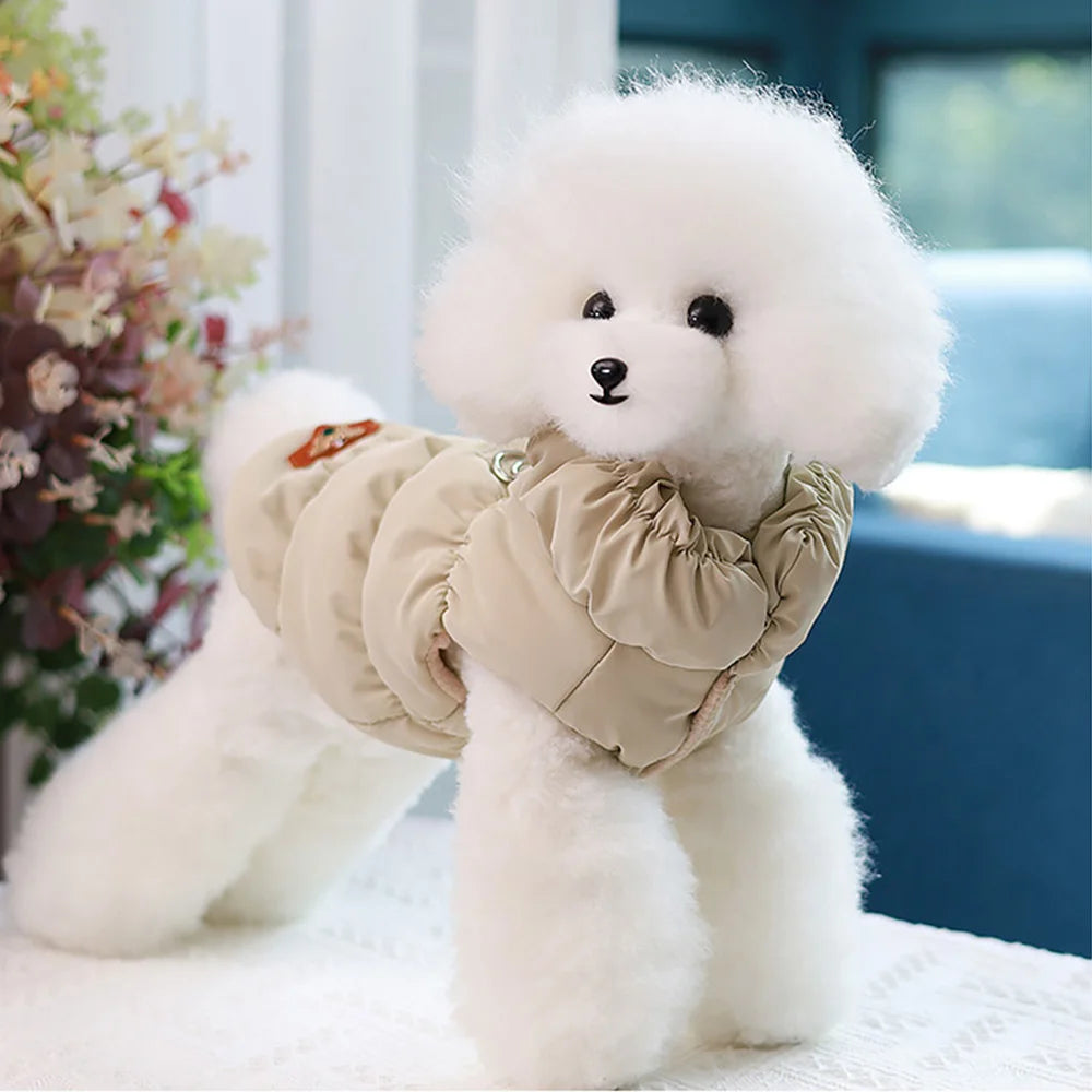 Soft plush SnuggleFit™ warm t-shirt for puppies and cats, featuring a cozy design and snug fit.
