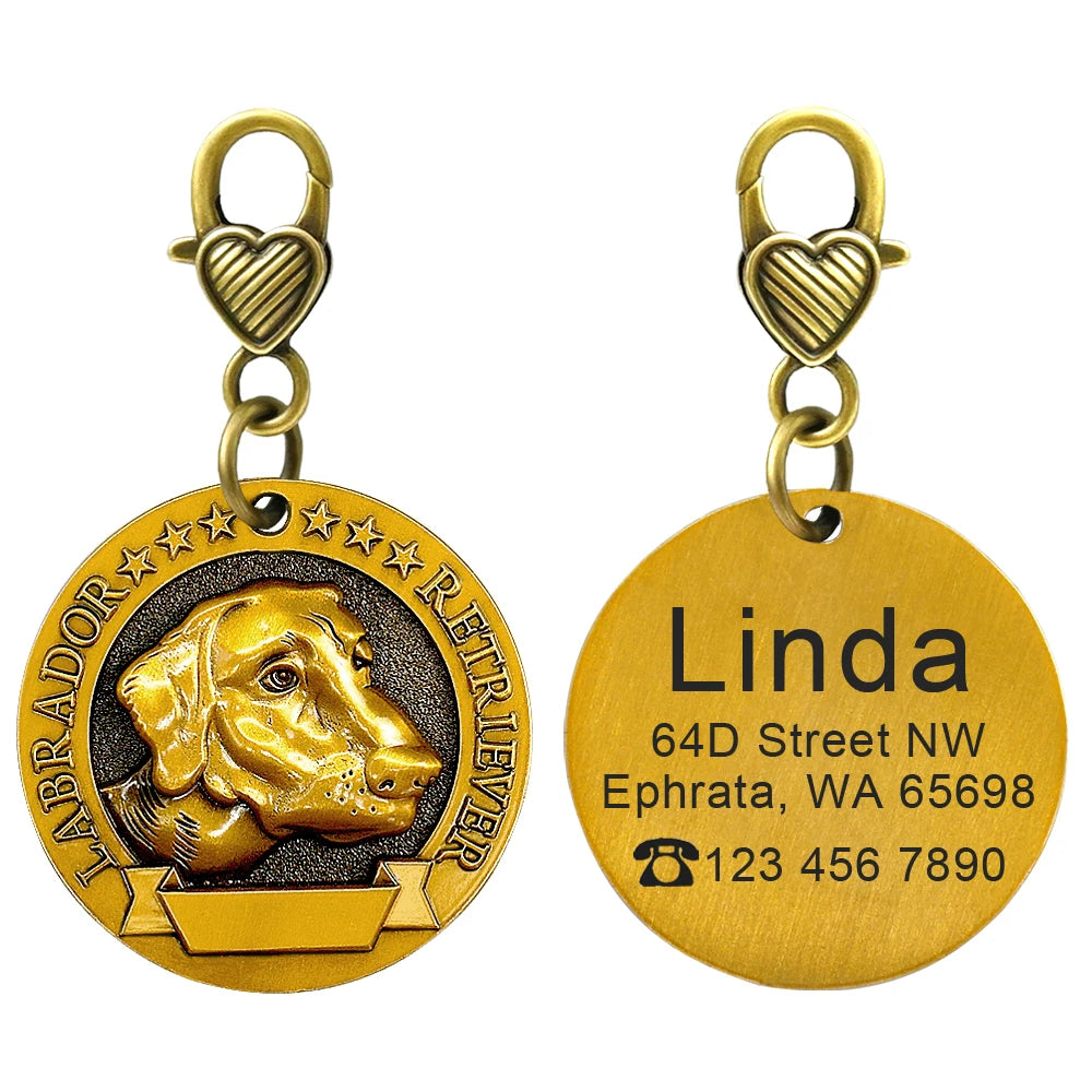IDGuard™ Custom Dog Tag – Free Engraved Nameplate for Dogs | Anti-Lost Premium Collar Pendant