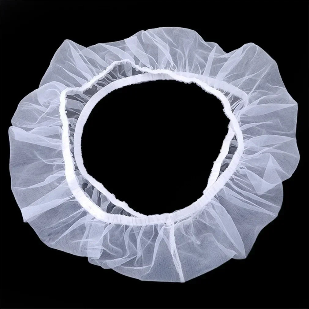 FeatherGuard™ mesh bird cage cover with stretchy net skirt for parrot and bird cage cleaning and seed catching.