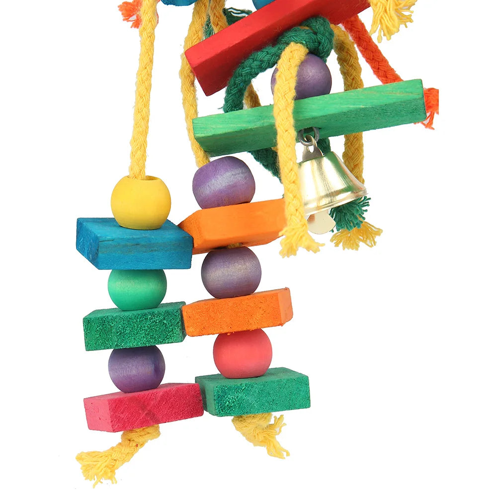 CornerView™ Fan-Shaped Lookout platform for parrots, squirrels, and small pets, featuring a sturdy wooden design.