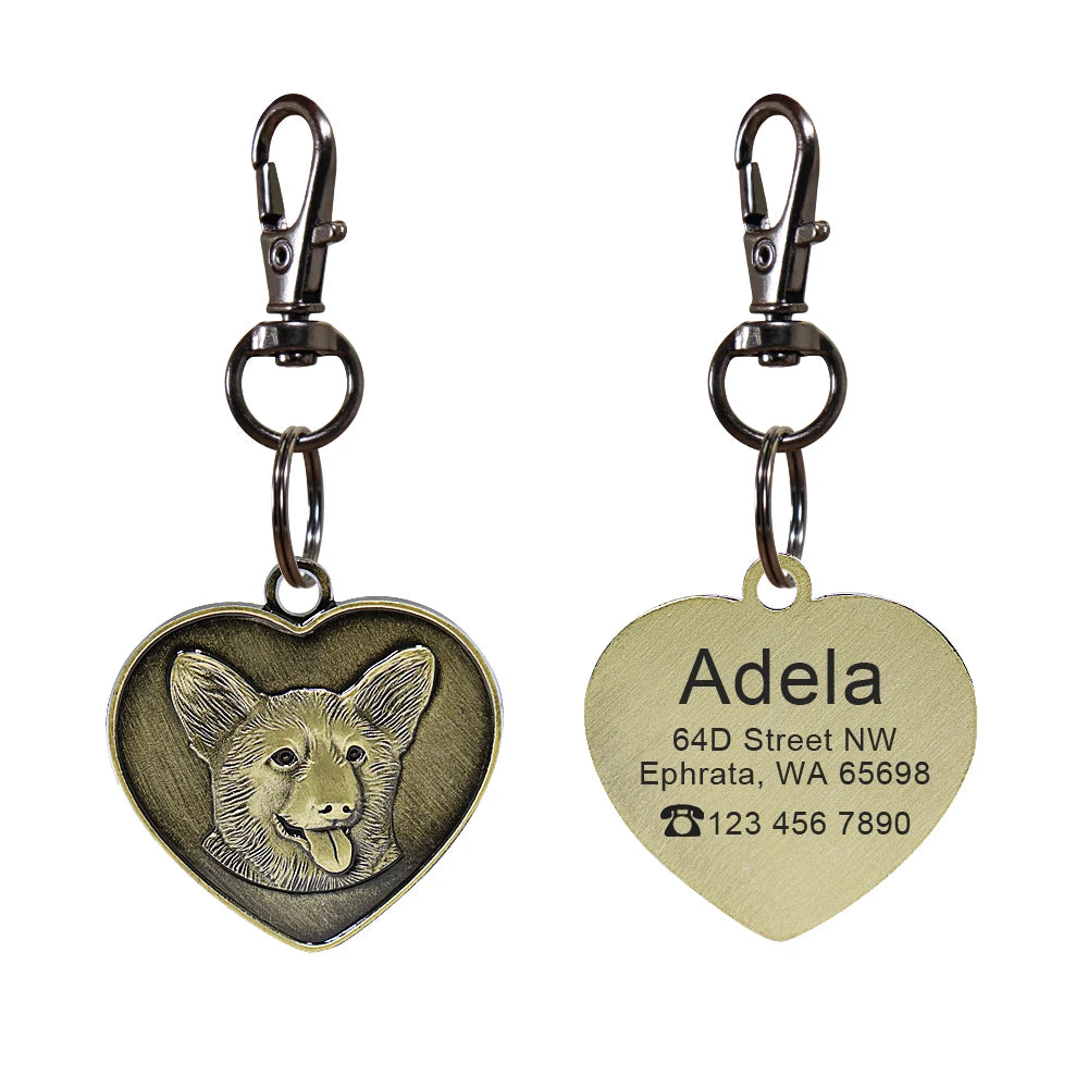 IDGuard™ Custom Dog Tag – Free Engraved Nameplate for Dogs | Anti-Lost Premium Collar Pendant