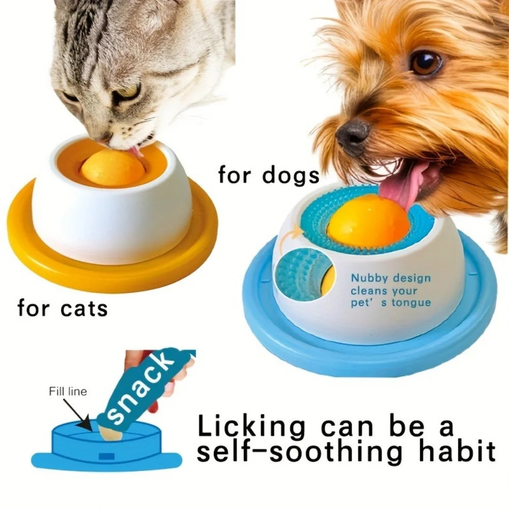 BrainBite™ Ball – Interactive Treat Dispenser for Small Dogs | Slow Feeder & Enrichment Slow Feeder Food Dispenser Lick Enrichment Pet Stimulation Feeding Tool