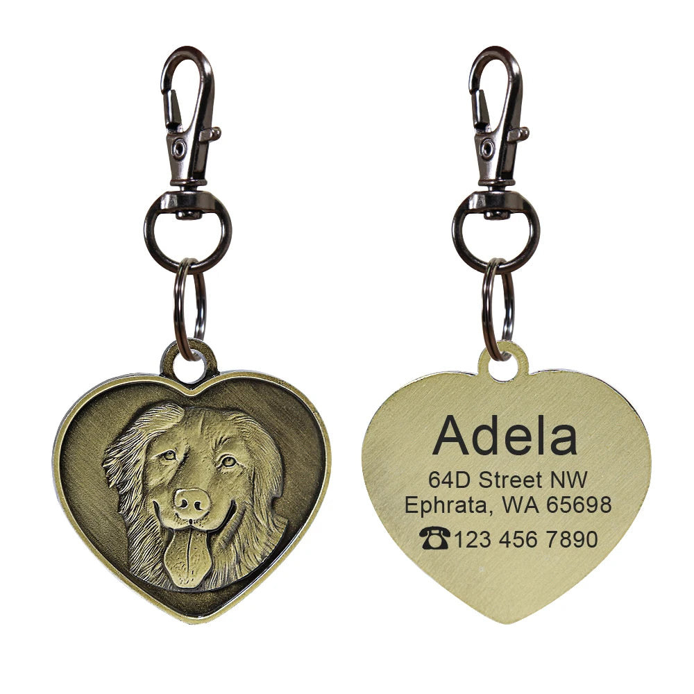 IDGuard™ Custom Dog Tag – Free Engraved Nameplate for Dogs | Anti-Lost Premium Collar Pendant