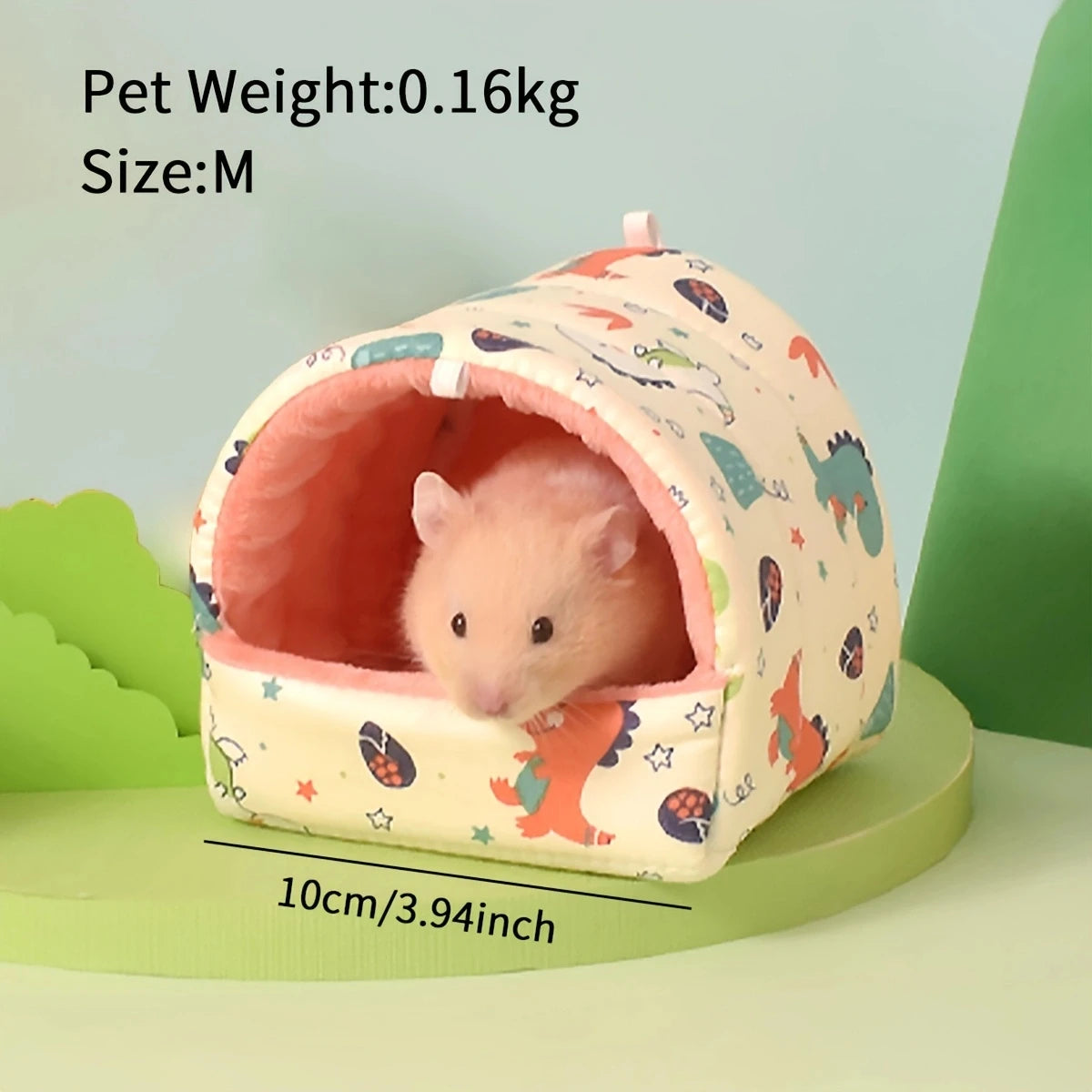 Warm winter pet bed for hamsters and birds, featuring a cozy dual-purpose design by Petivo.