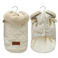 CozyPaws™ cute fur pet shirt in plush fabric, designed for small and medium pets, showcasing a cozy fit.