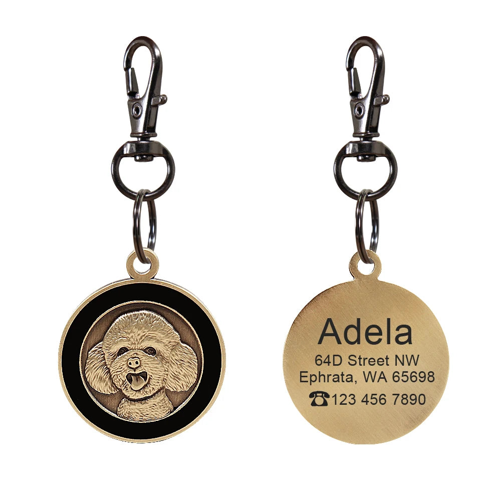 IDGuard™ Custom Dog Tag – Free Engraved Nameplate for Dogs | Anti-Lost Premium Collar Pendant