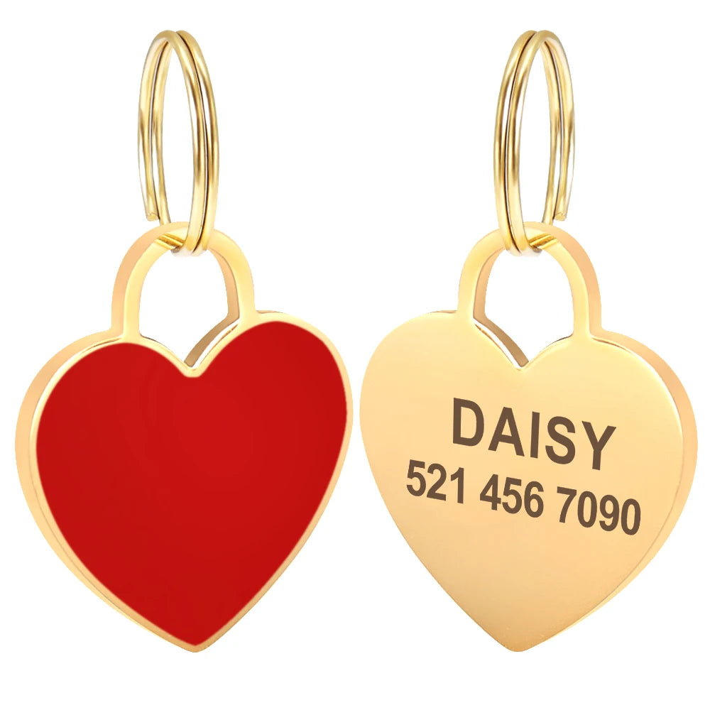 SafePaws™ ID Tag – Personalized Engraved Dog Nameplate | Anti-Lost Collar Pendant for All Breeds