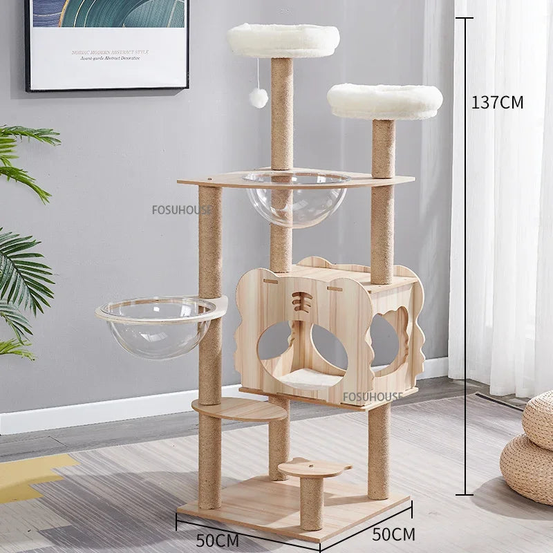 Petivo RoyalClimber™ Cat Tower – Multi-Level Cat Tree with Sisal Rope Scratching Posts & Paw Grinding Toy