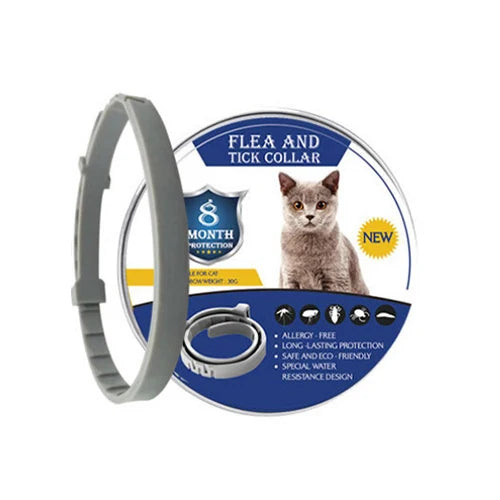 Adjustable ZenTail™ soothing pet collar for puppies and kittens, featuring a calming design and soft fabric.