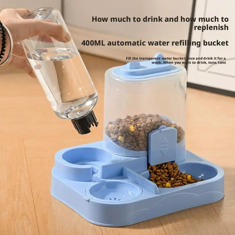 HydroStream™ Pet Fountain – Smart Running Water and food Dispenser for Cats & Dogs