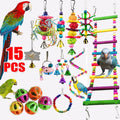 Interactive FeatherFun™ balance training toy for parrots and birds, showcasing colorful feathers and engaging design.
