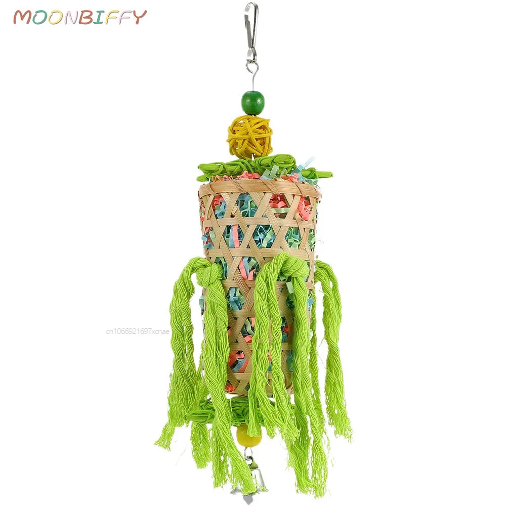 ClimbEase™ Pet Cage Toy Stand with colorful perches for birds and small pets, designed for play and exercise.