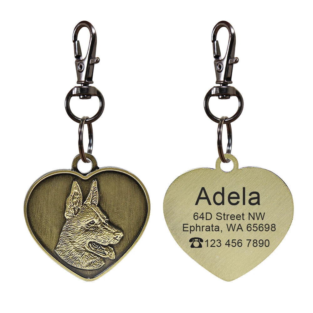 IDGuard™ Custom Dog Tag – Free Engraved Nameplate for Dogs | Anti-Lost Premium Collar Pendant