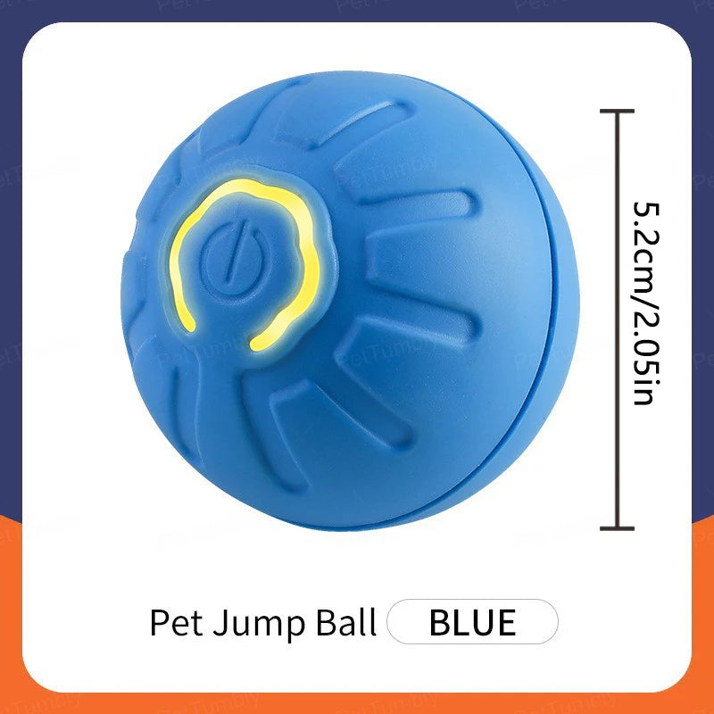 WhiskerPlay Smart Catnip Ball, a plush toy for dogs, featuring electric sounds and vibrant colors.