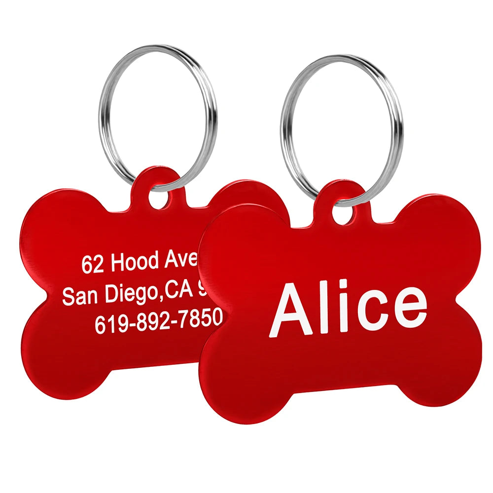 CopperCharm™ Dog Tag – Custom Engraved Nameplate for Dogs | Stylish Anti-Lost Collar Pendant