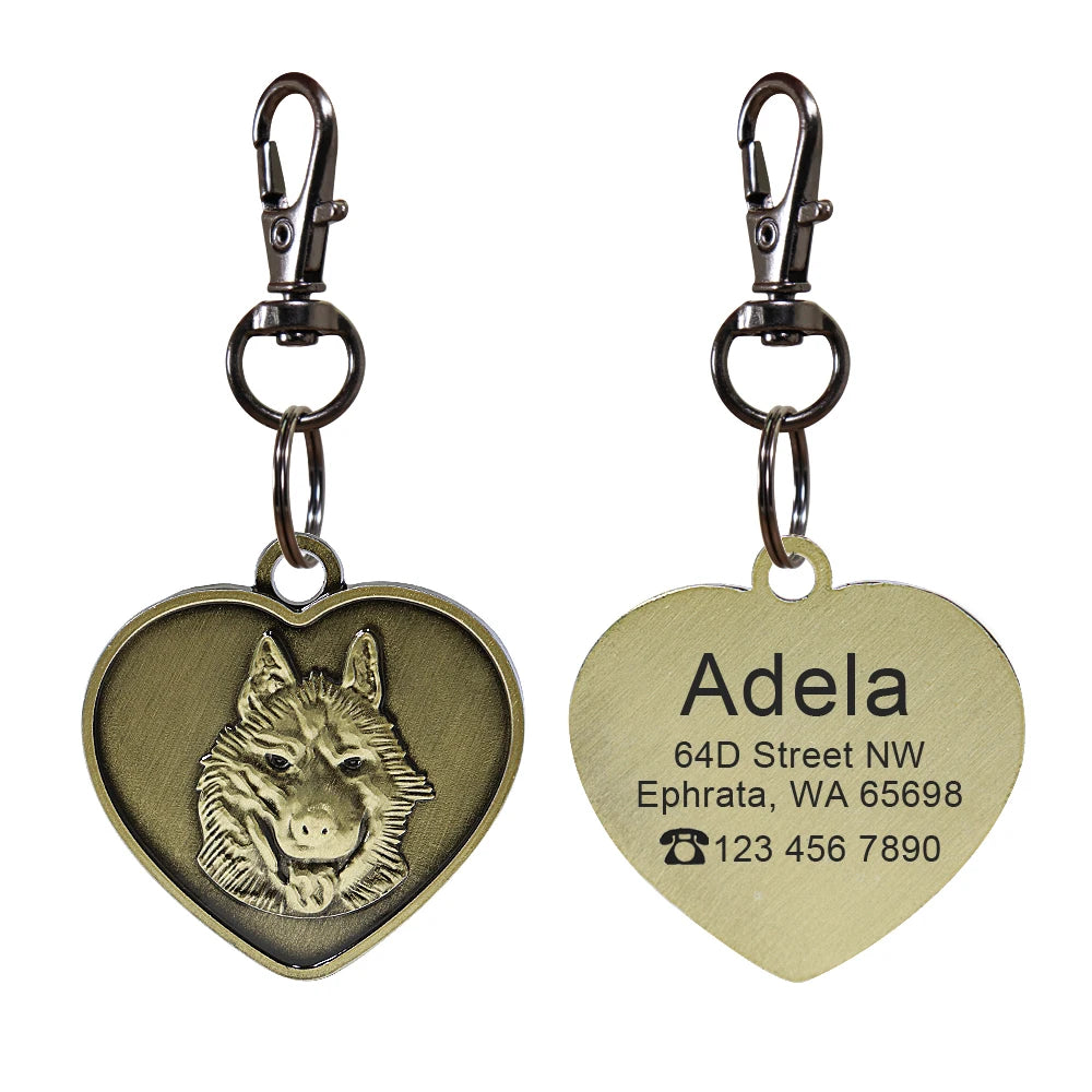 IDGuard™ Custom Dog Tag – Free Engraved Nameplate for Dogs | Anti-Lost Premium Collar Pendant