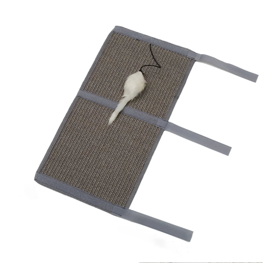 SisalShield™ Cat Scratch Mat by Petivo, featuring a textured surface for scratching and paw grinding, ideal for sofa protection.