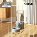 GravityFlow™ Hanging Cage Feeder for dogs, cats, and rabbits; space-saving, spill-proof waterer and food bowl.