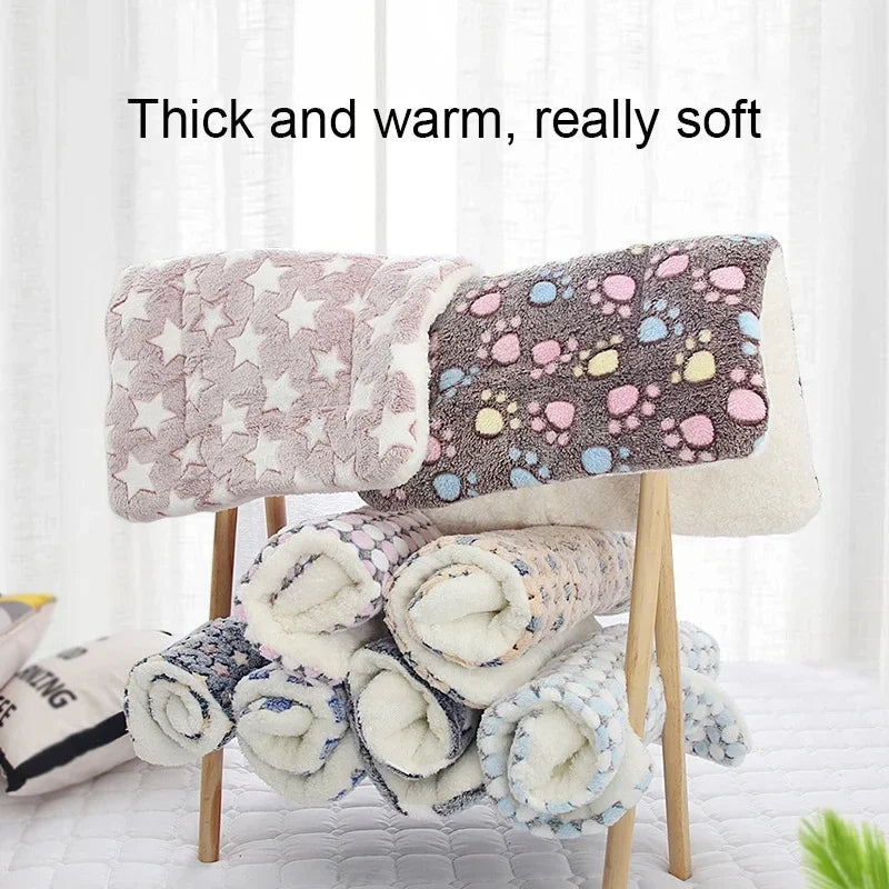 CozyNest™ flannel pet mattress in soft fabric, ideal sleeping pad for dogs, cats, and puppies.