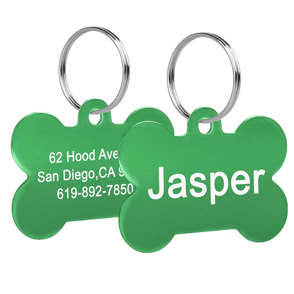 CopperCharm™ Dog Tag – Custom Engraved Nameplate for Dogs | Stylish Anti-Lost Collar Pendant
