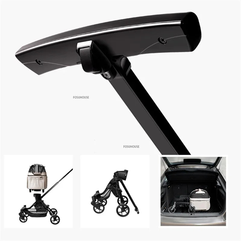 GlidePaws™ Luxury Pet Stroller – 4-Wheel Breathable & Windproof Dog and Cat Travel Trolley | Foldable & Detachable