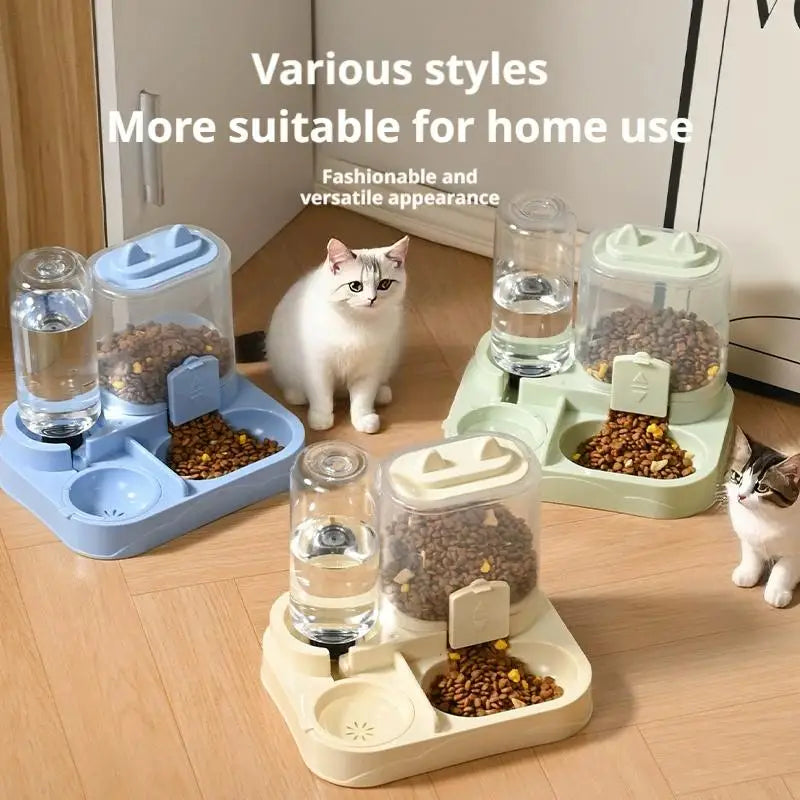 HydroStream™ Pet Fountain – Smart Running Water and food Dispenser for Cats & Dogs