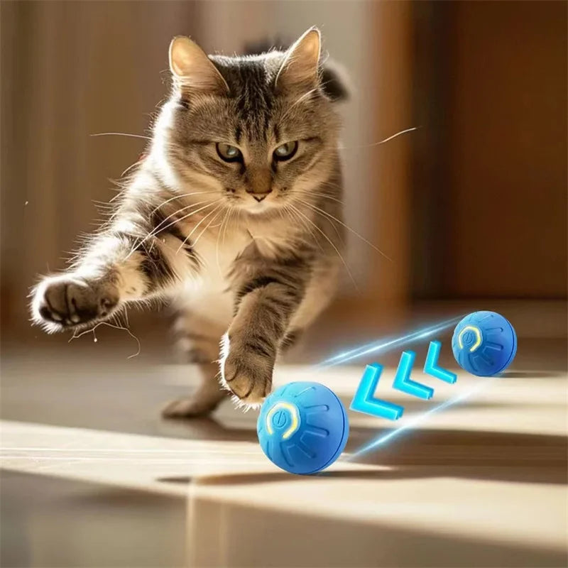 WhiskerPlay™ Smart Catnip Ball, plush toy for dogs, featuring electric sounds and vibrant colors for interactive play.