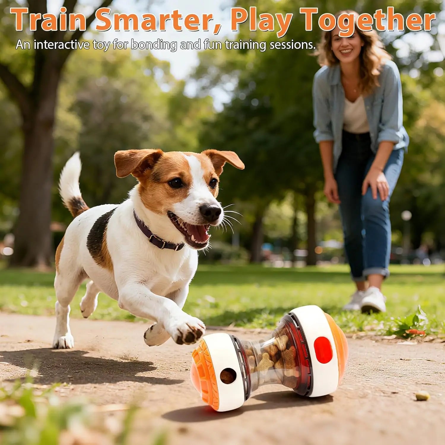 TreatMaze™ Interactive Ball – Adjustable Treat Dispensing Toy for Small Dogs | Slow Feeder & Training Fun