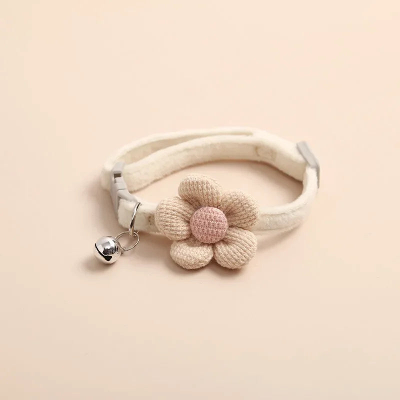 SoftHaven adjustable pet collar with bowknot and bell, featuring a breakaway design for dogs.