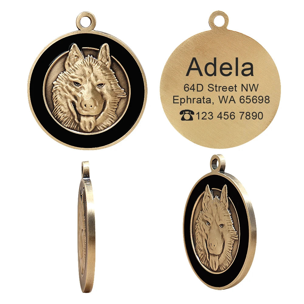 IDGuard™ Custom Dog Tag – Free Engraved Nameplate for Dogs | Anti-Lost Premium Collar Pendant