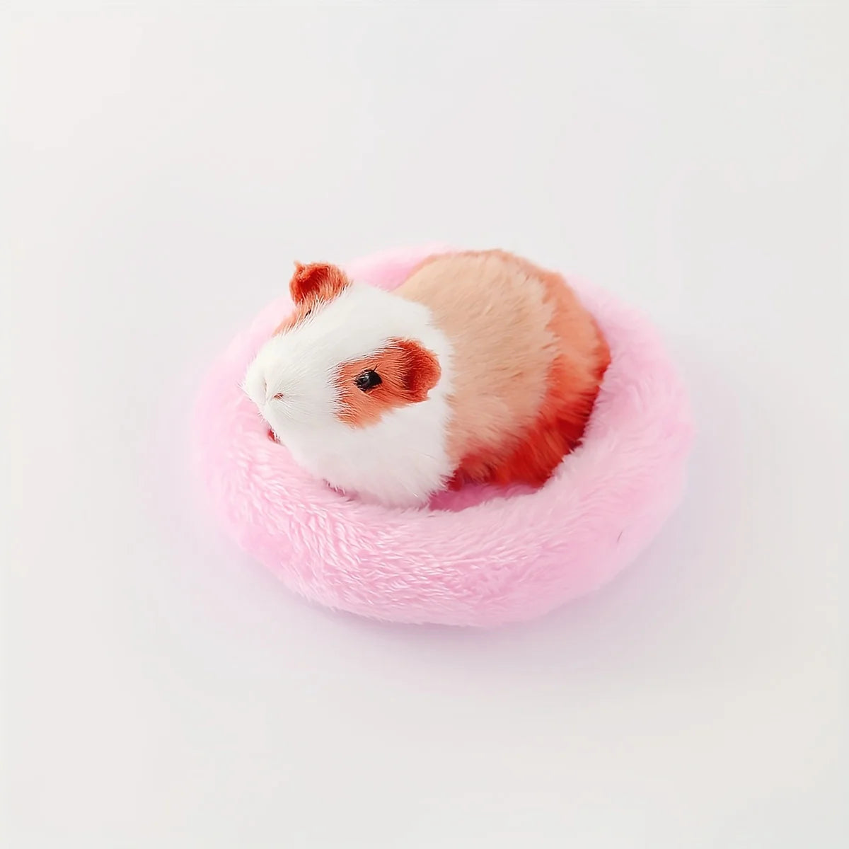 SnuggleNest™ solid color plush pet bed, warm indoor mat with soft fabric, perfect for cozy pet lounging.