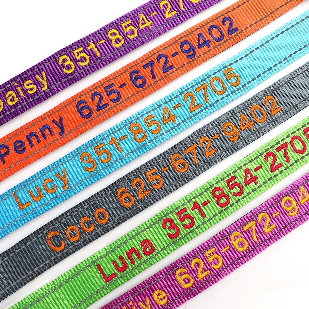 NameWear™ Collar – Custom Engraved PU Leather Dog Collar | Soft, Wide & Durable for All Breeds
