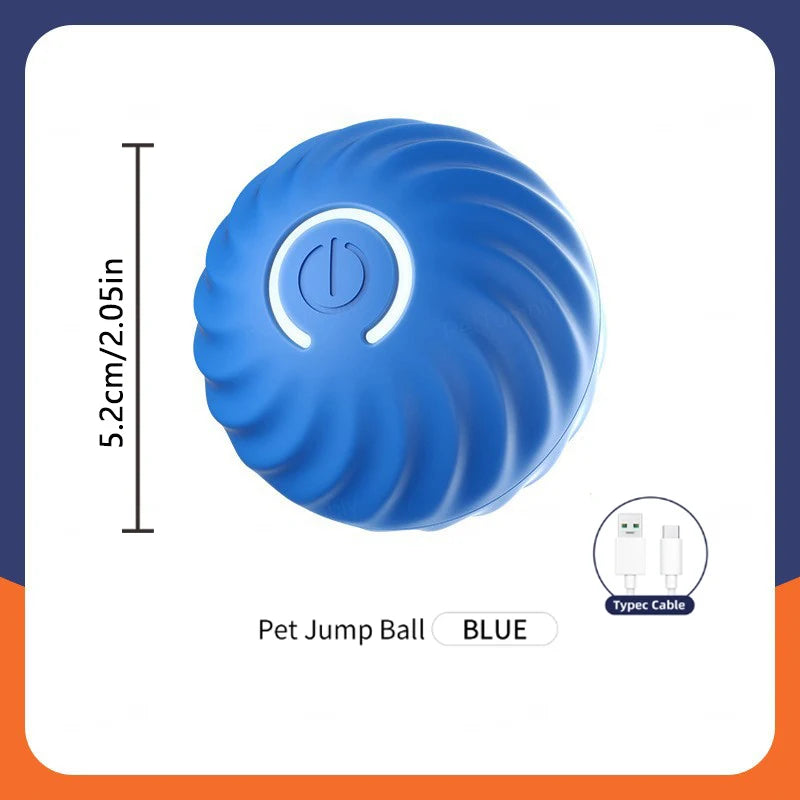 WhiskerPlay™ Smart Catnip Ball, an electric plush toy for dogs, featuring a soft texture and vibrant colors.