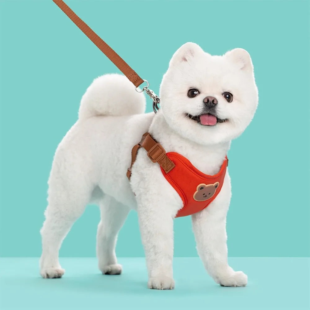 ComfyWalk™ adjustable pet harness in blue, featuring a no-pull chest vest design for small and medium pets.