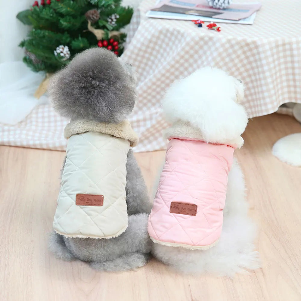 CozyPaws™ cute fur pet shirt in soft plush, designed for small and medium pets, showcasing a cozy fit and adorable style.