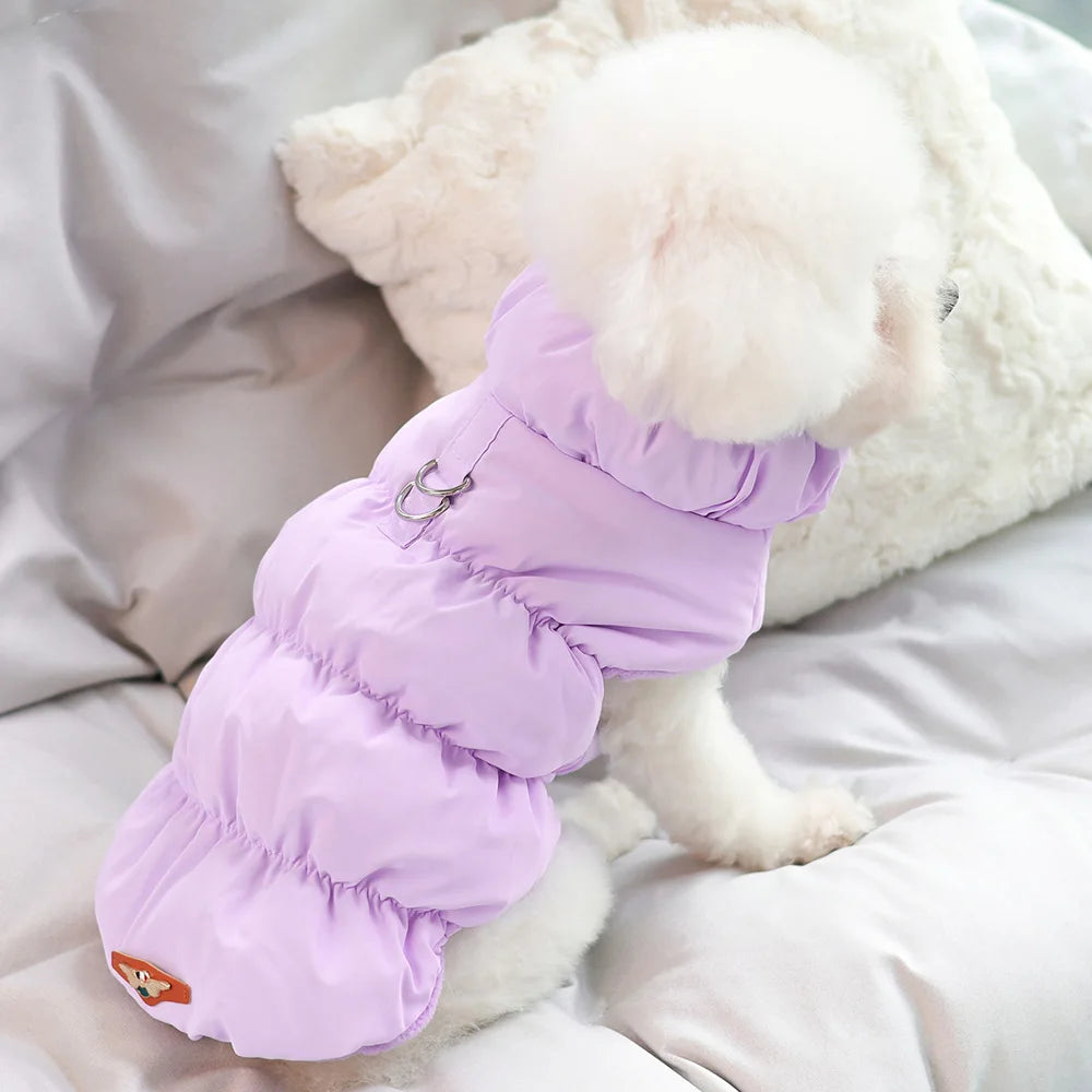 Soft plush SnuggleFit™ t-shirt for puppies and cats in a cozy, warm design, perfect for pets to wear indoors.