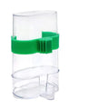 Crystal Clear Cage Guard by Petivo, an automatic food and water container for pets, showcasing its transparent design.