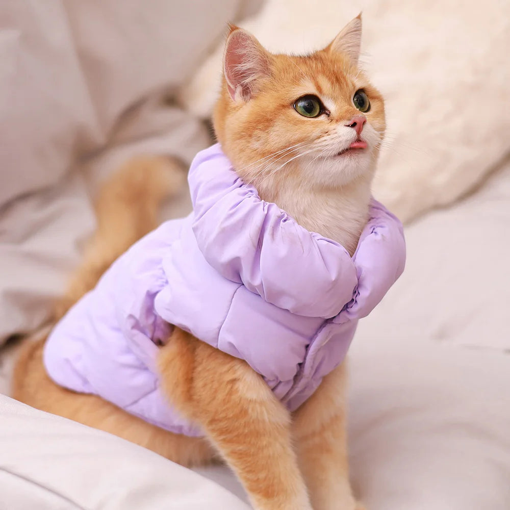 Soft plush SnuggleFit™ warm t-shirt for puppies and cats, featuring a cozy design and comfortable fit.