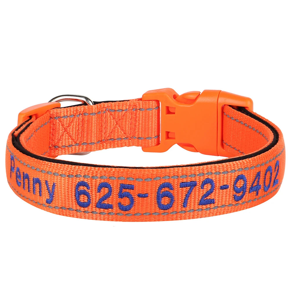 NameWear™ Collar – Custom Engraved PU Leather Dog Collar | Soft, Wide & Durable for All Breeds