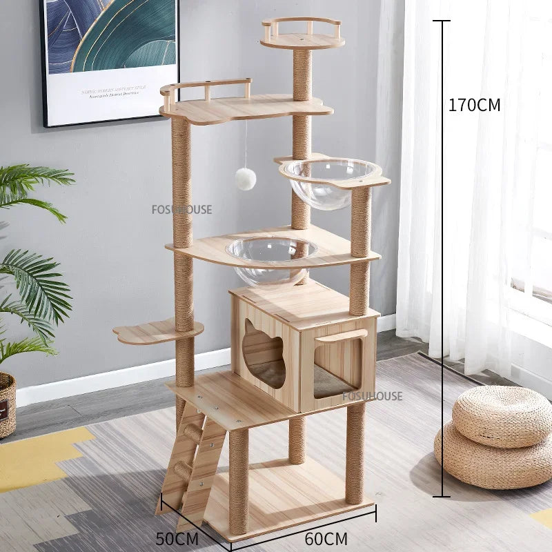 Petivo RoyalClimber™ Cat Tower – Multi-Level Cat Tree with Sisal Rope Scratching Posts & Paw Grinding Toy
