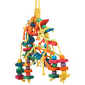 CornerView™ fan-shaped lookout platform for parrots and small pets, featuring a sturdy wooden design and cage-mount.